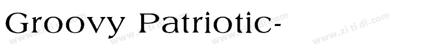 Groovy Patriotic字体转换